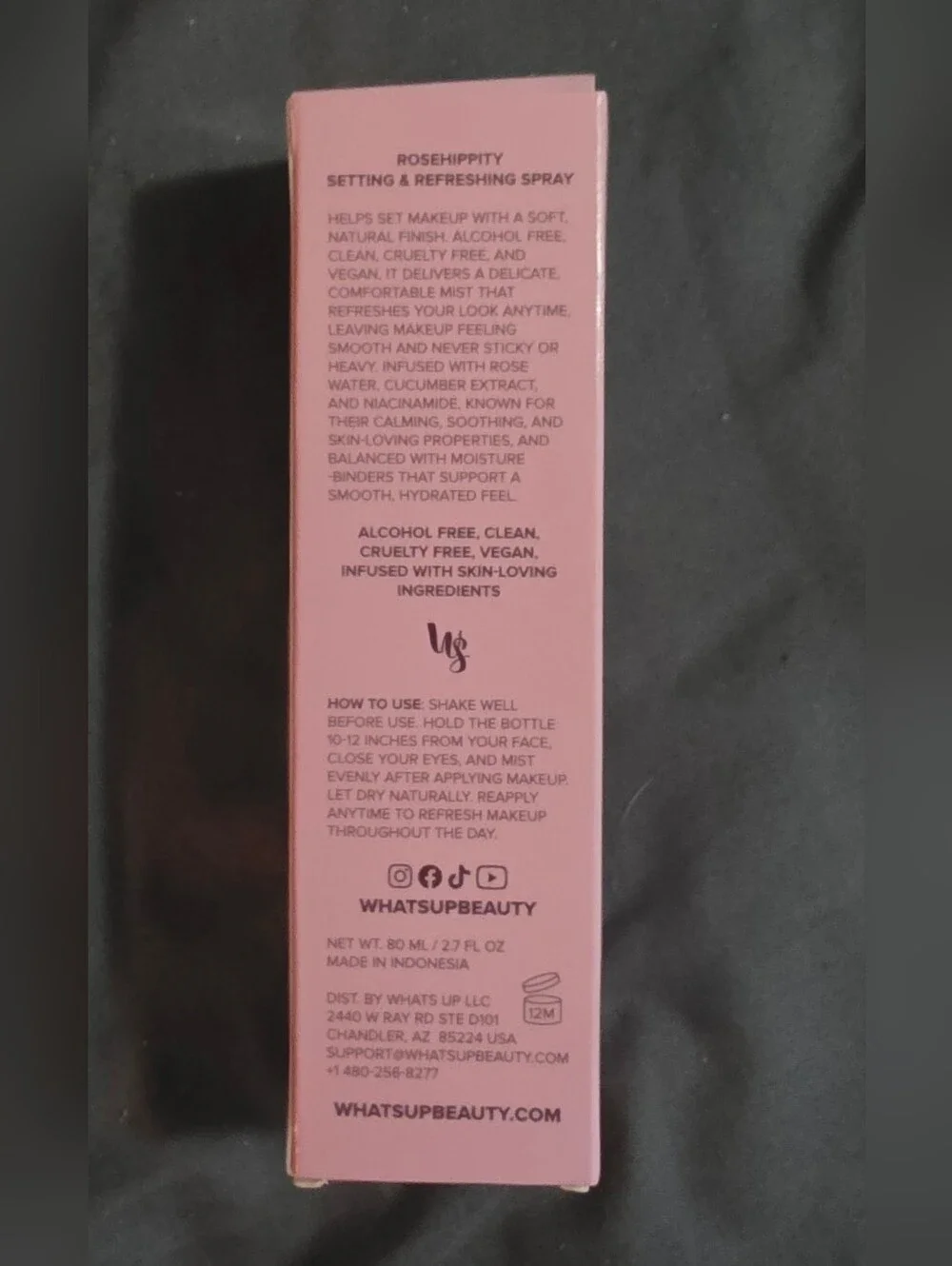 What's Up Beauty Rosehippity Setting & Refreshing Spray — 2.7fl Oz BNIB